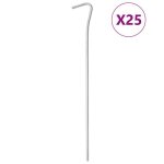 Vidaxl piquets de tente 25 pcs 23 cm Ø4 mm acier galvanisé piquet de sol ancrage au sol piquet de camping ... Vidaxl piquets de tente 25 pcs 23 cm Ø4 mm acier galvanisé piquet de sol ancrage au sol piquet de camping ...