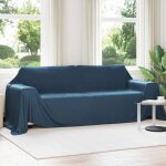 Vidaxl plaid polaire bleu marine 350 x 270 cm ? toison doux et l�ger
