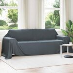 Vidaxl plaid polaire gris fonc� 350 x 270 cm - couverture douce en polyester