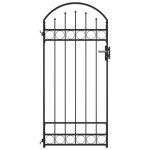 Vidaxl portail de cl�ture avec dessus arqu� porte de cl�ture portillon de jardin porte de jardin portillon ...