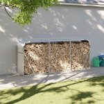 Vidaxl porte - bches argent 234x45x100 cm acier galvanis 364595