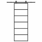 Vidaxl porte coulissante avec kit de quincaillerie 76x205 cm verre esg porte coulissante sur rail porte ... Vidaxl porte coulissante avec kit de quincaillerie 76x205 cm verre esg porte coulissante sur rail porte ...