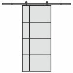 Vidaxl porte coulissante avec kit de quincaillerie 90x205 cm verre esg porte coulissante sur rail porte ... Vidaxl porte coulissante avec kit de quincaillerie 90x205 cm verre esg porte coulissante sur rail porte ...
