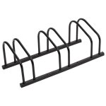 Vidaxl porte - vlos pour 3 vlos noir acier support pour vlos support de rangement pour vlos support ...