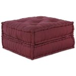 Vidaxl pouf modulaire marron 70x70x36 tissu canap� canap� convertible canap� tissu canap� modulable coussin ...