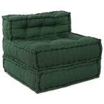 Vidaxl pouf modulaire vert 70x70x54 tissu, canapé, canapé convertible, canapé tissu, canapé modulable, ... Vidaxl pouf modulaire vert 70x70x54 tissu, canapé, canapé convertible, canapé tissu, canapé modulable, ...