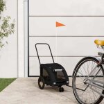 Vidaxl remorque de vlo pour animaux de compagnie noir remorque de vlo chariot  vlo pour chien 93975 ...