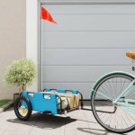 Vidaxl remorque de vélo bleu tissu oxford et fer chariot de vélo chariot de vélo remorque de vélo pour ... Vidaxl remorque de vélo bleu tissu oxford et fer chariot de vélo chariot de vélo remorque de vélo pour ...