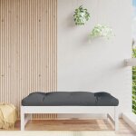 Vidaxl repose - pied de jardin si�ge avec cadre en bois table basse tabouret de terrasse patio balcon ...