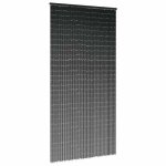 Vidaxl rideau anti - insectes gris fonc 100x220 cm bambou rideau anti - mouches moustiquaire de porte ...