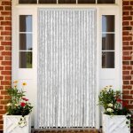 Vidaxl rideau anti - mouches store anti - insectes avec crochet rideau de porte longueur et largeur rglables ...