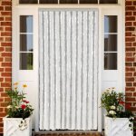 Vidaxl rideau anti - mouches store anti - insectes avec crochet rideau de porte longueur et largeur rglables ...
