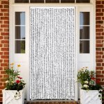Vidaxl rideau anti - mouches store anti - insectes avec crochet rideau de porte longueur et largeur r�glables ...