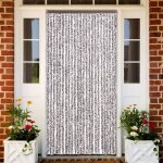 Vidaxl rideau anti - mouches store anti - insectes avec crochet rideau de porte longueur et largeur rglables ...