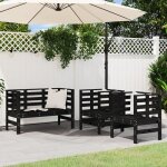 Vidaxl salon de jardin 3 pcs si�ges de patio ensemble de meubles mobilier de terrasse arri�re - cour ...