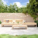 Vidaxl salon de jardin 4 pcs banc avec dossier ensemble de meubles avec table basse patio terrasse rustique ... Vidaxl salon de jardin 4 pcs banc avec dossier ensemble de meubles avec table basse patio terrasse rustique ...