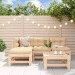 Vidaxl salon de jardin 5 pcs bois massif de pin 3186550