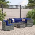 Vidaxl salon de jardin 6 pcs avec coussins gris résine tressée ensemble de canapés dextérieur canapé ... Vidaxl salon de jardin 6 pcs avec coussins gris résine tressée ensemble de canapés dextérieur canapé ...