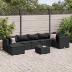 Vidaxl salon de jardin 8 pcs avec coussins noir résine tressée ensemble de canapés dextérieur canapé ... Vidaxl salon de jardin 8 pcs avec coussins noir résine tressée ensemble de canapés dextérieur canapé ...