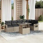 Vidaxl salon de jardin avec coussins 7 pcs gris clair r�sine tress�e 3267922
