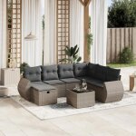 Vidaxl salon de jardin avec coussins 8 pcs canapés de terrasse ensemble de meubles de patio mobilier ... Vidaxl salon de jardin avec coussins 8 pcs canapés de terrasse ensemble de meubles de patio mobilier ...