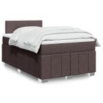 Vidaxl sommier  lattes de lit avec matelas marron fonc 120x200 cm 3287031