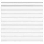 Vidaxl store z�bre blanc 155x100 cm largeur du tissu 1509cm polyester store � enrouleur z�br� store z�br� ...
