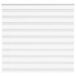 Vidaxl store z�bre blanc 155x150 cm largeur du tissu 1509cm polyester store � enrouleur z�br� store z�br� ...