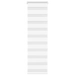 Vidaxl store z�bre blanc 50x150 cm largeur du tissu 459 cm polyester store � enrouleur z�br� store z�br� ...