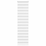 Vidaxl store z�bre blanc 60x200 cm largeur du tissu 559 cm polyester store � enrouleur z�br� store z�br� ...