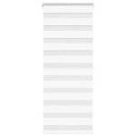 Vidaxl store z�bre blanc 65x150 cm largeur du tissu 609 cm polyester store � enrouleur z�br� store z�br� ...