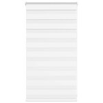 Vidaxl store z�bre blanc 75x100 cm largeur du tissu 709 cm polyester store � enrouleur z�br� store z�br� ...