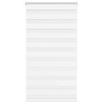 Vidaxl store z�bre blanc 80x150 cm largeur du tissu 759 cm polyester store � enrouleur z�br� store z�br� ...