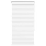 Vidaxl store z�bre blanc 90x150 cm largeur du tissu 859 cm polyester store � enrouleur z�br� store z�br� ...