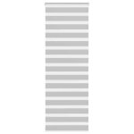 Vidaxl store z�bre gris clair largeur du tissu 709 cm polyester store � enrouleur z�br� store z�br� pour ...