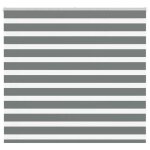 Vidaxl store z�bre gris fonc� largeur du tissu 1509 cm polyester store � enrouleur z�br� store z�br� ...