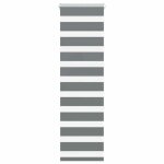 Vidaxl store z�bre gris fonc� largeur du tissu 459 cm polyester store � enrouleur z�br� store z�br� pour ...