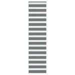 Vidaxl store z�bre gris fonc� largeur du tissu 509 cm polyester store � enrouleur z�br� store z�br� pour ...