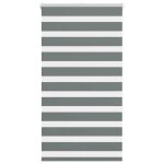 Vidaxl store z�bre gris fonc� largeur du tissu 659 cm polyester store � enrouleur z�br� store z�br� pour ...