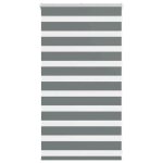 Vidaxl store z�bre gris fonc� largeur du tissu 659 cm polyester store � enrouleur z�br� store z�br� pour ...