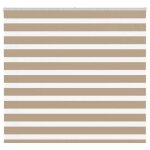 Vidaxl store z�bre marron sable largeur du tissu 1509 cm polyester store � enrouleur z�br� store z�br� ...