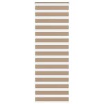 Vidaxl store z�bre marron sable largeur du tissu 659 cm polyester store � enrouleur z�br� store z�br� ...