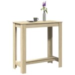 Vidaxl table de bar ch�ne sonoma 102x50x1035 cm bois ding�nierie table de pub table haute table de tabouret ...