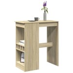 Vidaxl table de bar avec étagères chêne sonoma bois dingénierie table de pub table haute table de tabouret ... Vidaxl table de bar avec étagères chêne sonoma bois dingénierie table de pub table haute table de tabouret ...