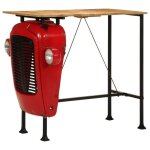 Vidaxl table de bar forme de tracteur bois de manguier massif table de bar table de bar de cuisine table ... Vidaxl table de bar forme de tracteur bois de manguier massif table de bar table de bar de cuisine table ...