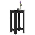 Vidaxl table de bar noir 51x50x1035 cm bois dingnierie table de pub table haute table de tabouret de ...