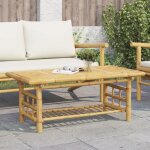 Vidaxl table basse 110x55x45 cm bambou table d?appoint table de salon table daccent bout de canap table ...