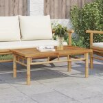Vidaxl table basse 90x50x35 cm bambou table dappoint bout de canapé table daccent table de salon table ... Vidaxl table basse 90x50x35 cm bambou table dappoint bout de canapé table daccent table de salon table ...