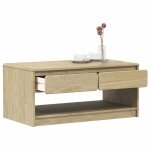 Vidaxl table basse table dappoint avec rangement bout de canap meuble de salon salle de sjour moderne ...