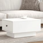 Vidaxl table basse blanc 60x45x31 cm bois ding�nierie 848080